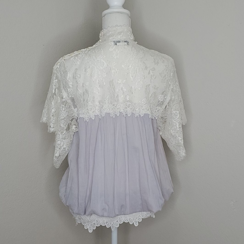 Jessica McClintock Vintage Peasant Blouse - Picture 5 of 16